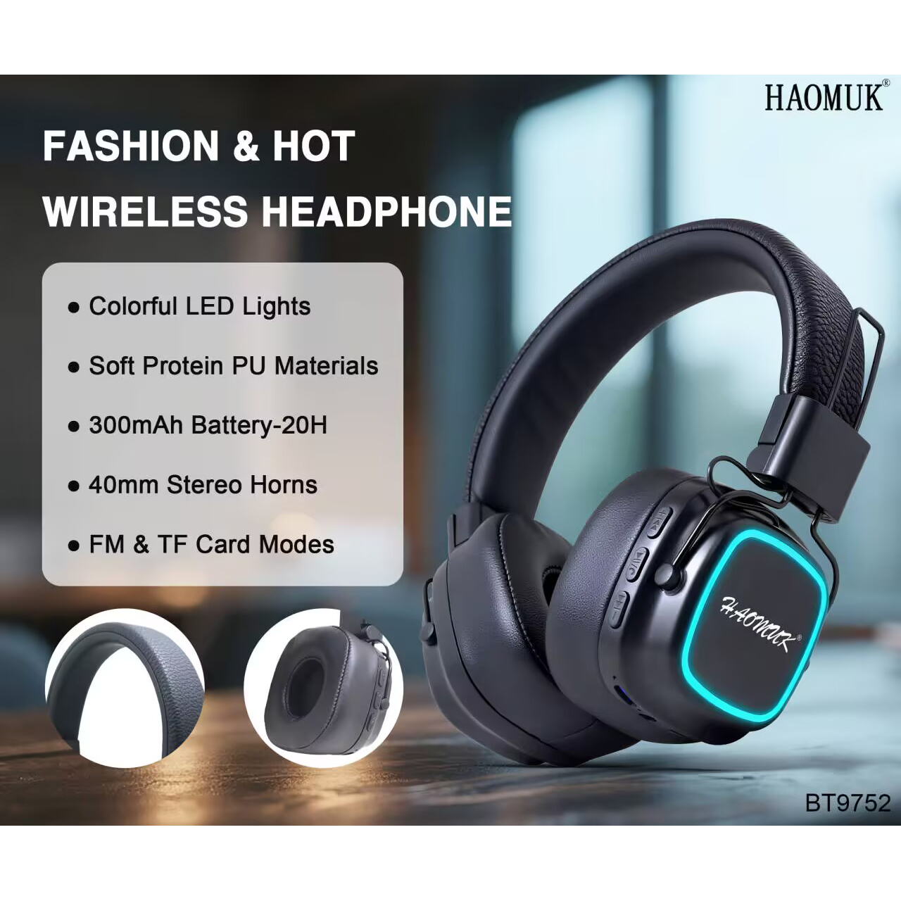 HAOMUK-BT9950 BT Headphones